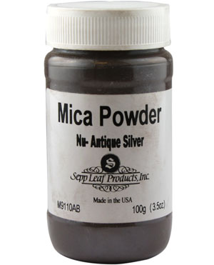 Mica Powder - Nu-Antique Silver - 20 g - Click Image to Close